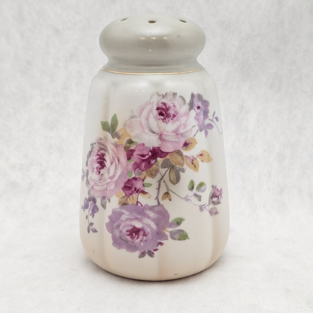 Vintage Hat Pin Holder Dusting Powder Sugar Shaker R & S Prussia SUHL Roses